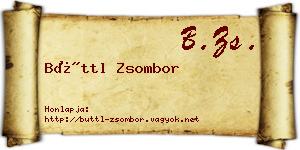 Büttl Zsombor névjegykártya