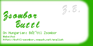 zsombor buttl business card